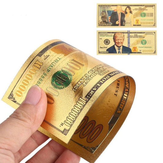 24K Gold-Plated Trump Dollars