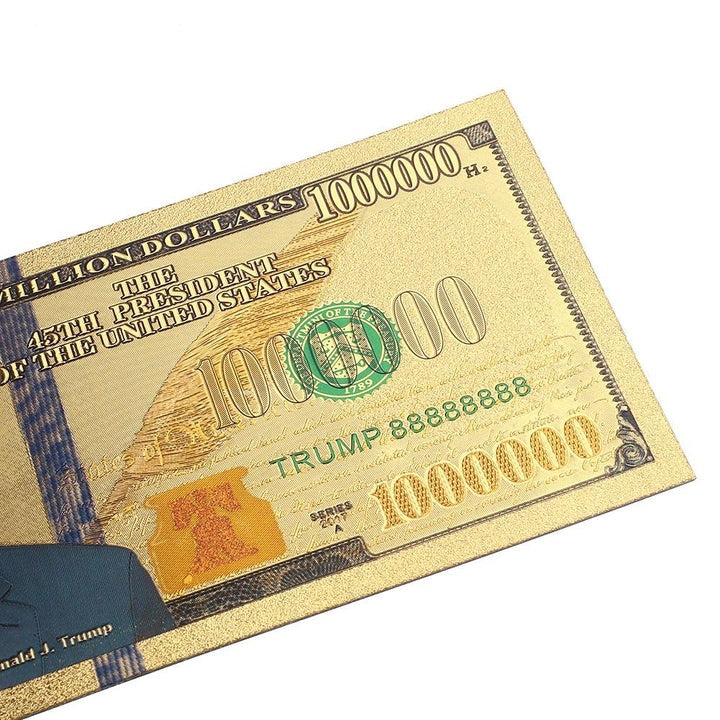 24K Gold-Plated Trump Dollars