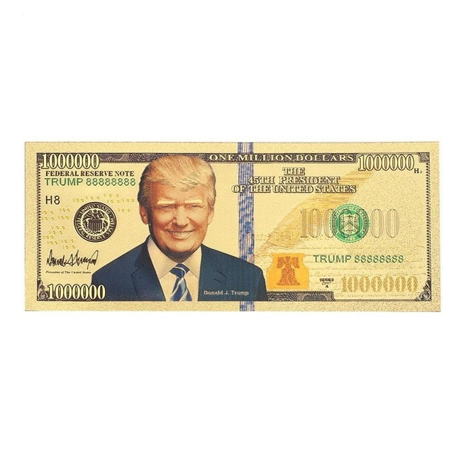 24K Gold-Plated Trump Dollars